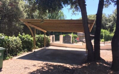 Carport double Sans pilier central