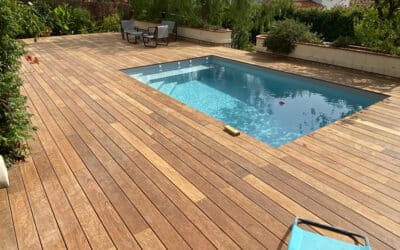 Deck de piscine en ipé